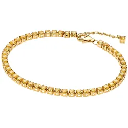 Pandora 561469C03 Tennisarmband für Damen Goldfarben Gelb, 18 cm