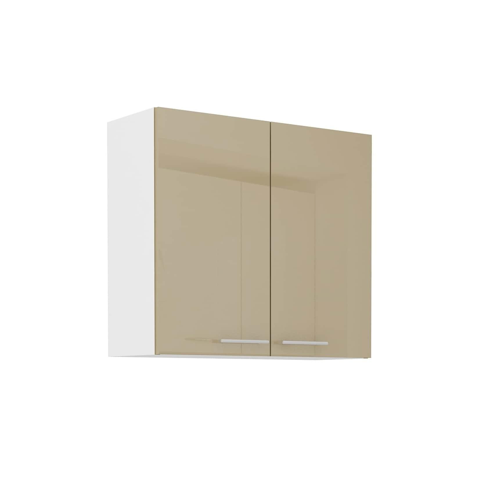Küche Hängeschrank 80 Lara Cappuccino Hochglanz Küchenzeile Küchenblock