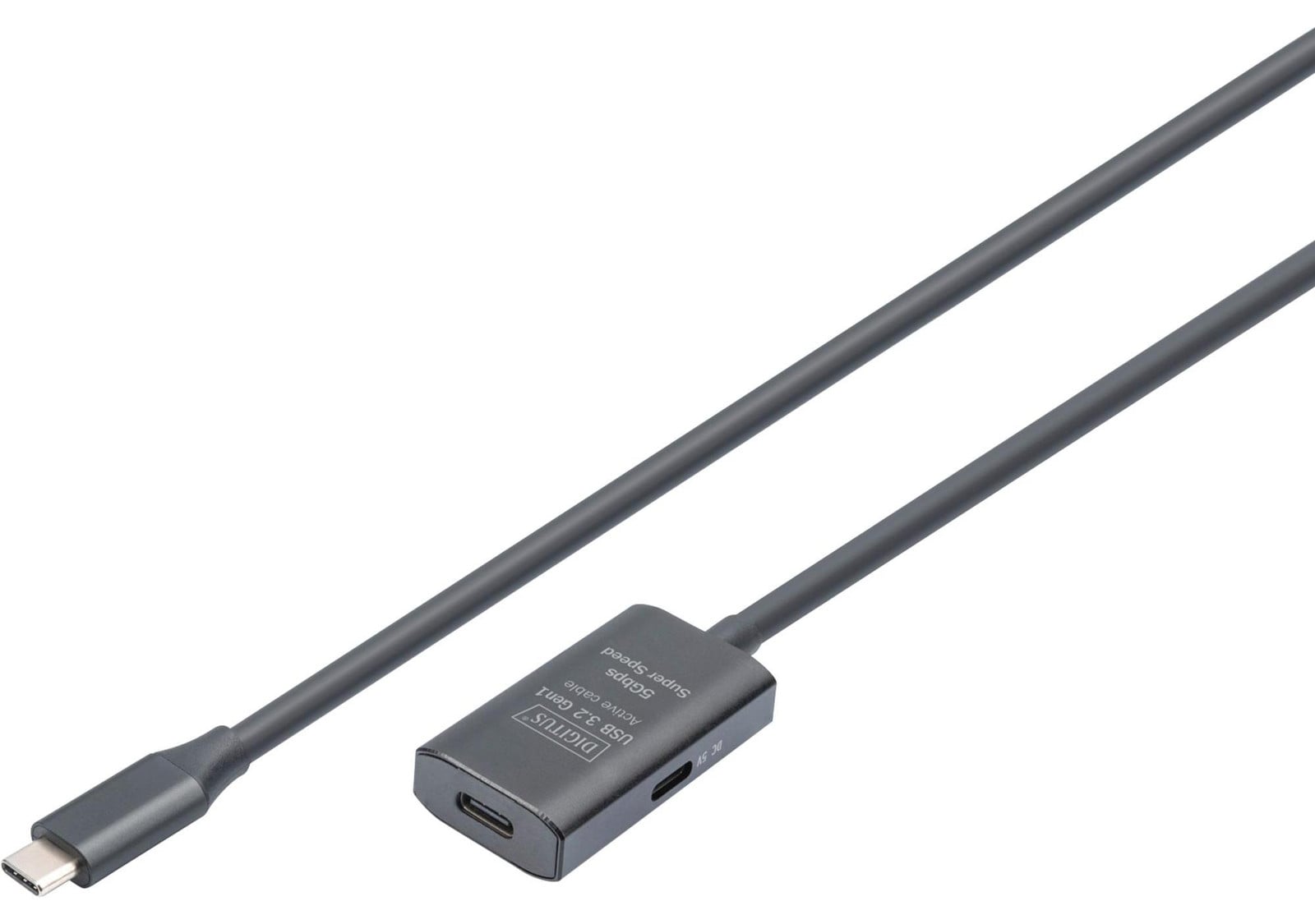 Digitus DA-73108 USB-C naar USB-C verlengkabel 5G lengte: 5,00 m