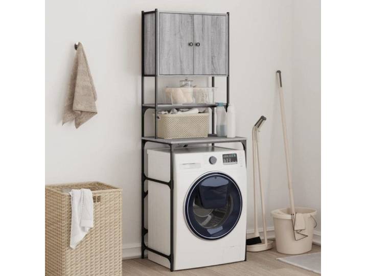 Armoire de machine à laver sonoma gris 68x48 5x194 cm