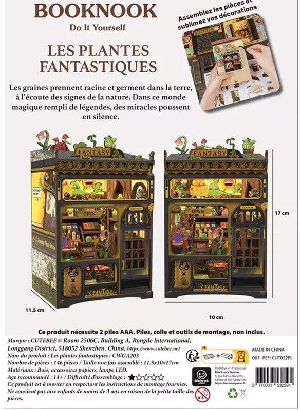 Cutebee BookNook - Les Plantes Fantastiques