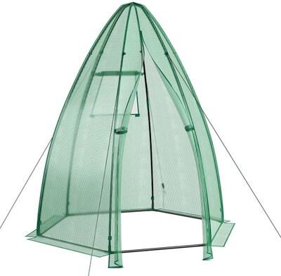 Costway 5.5 x 5.5 x 6 Feet Portable Mini Greenhouse with All-Weather PE Cover