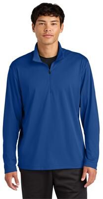 Sport-Tek ST672 Micropique Sport-Wick 1/4-Zip in True Royal Blue size Small