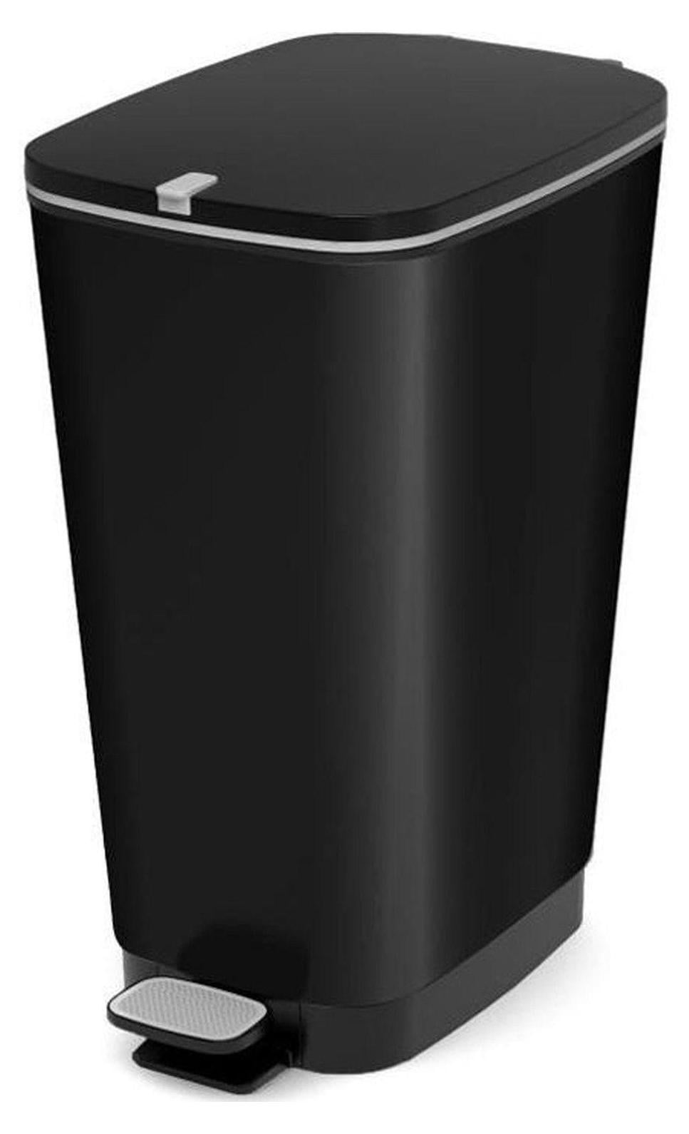 KIS Afvalbak Bin Chic met pedaal, 45 liter, zwart, 60 x 44 x 29 cm