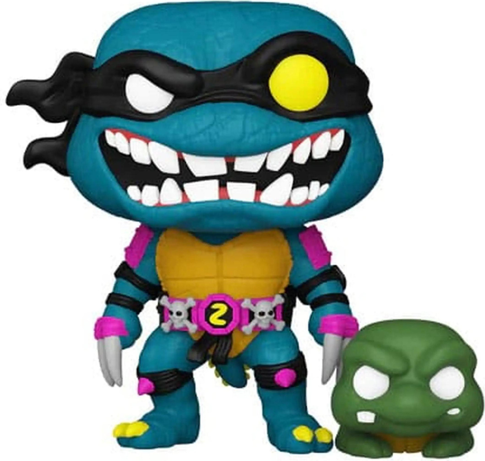 Funko POP & Buddy! Teenage Mutant Ninja Turtles Vinyl Figuren - Slash en Pre-mutated Slash, 9 cm