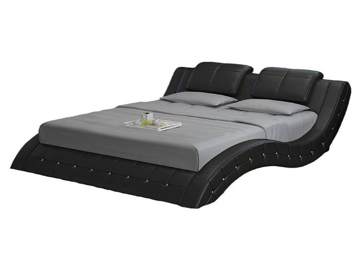 JVmoebel, Wasserbett Hotel Doppelbett LB8824 aus Leder mit optimaler Körperunterstützung, (Wasserbett LB8824), Made in Europa