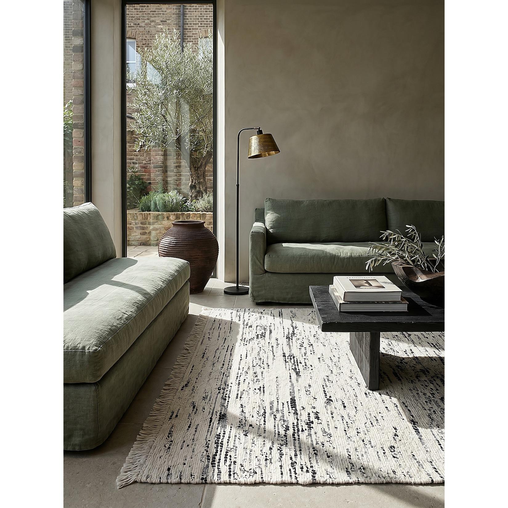 Wollteppich Flachgewebe Monochrom 160 x 230 cm - TIREE Kadima Design