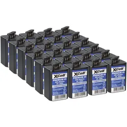 24x XCell Premium 45 4R25 Zink-Luft-Batterie 6V 45Ah – passend für Baustellen- & Warnleuchten im Langzeitbetrieb
