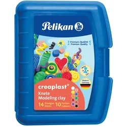Pelikan Kinderknete creaplast 10 Farben im blauen Etui, 240g