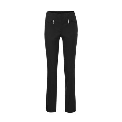 2-in-1-Hose GOLDNER "Kurzgröße Schlupfhose LOUISA mit Steppnähten", Damen, Gr. 21, K-Gr, schwarz, Obermaterial: 67% Baumwolle CO. 28% Polyamid PA. 5% Elasthan EL., Hosen