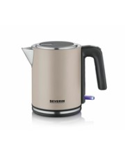 SEVERIN 9577 Wasserkocher BPA-frei Kontrollleuchte Beige Schwarz (WK 9577)