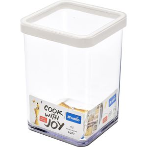 Rotho Vorratsdose Loft, aus Kunststoff, 1 Liter, transparent, luftdicht