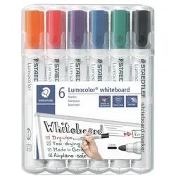 Staedtler 6er-Pack Whiteboard-Marker »Lumocolor 351 WP6«
