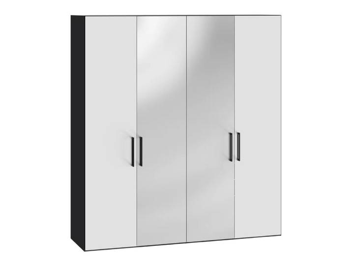 Drehtürenschrank Atlantis, Byyu, spiegel/premiumweiss