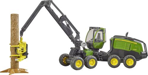 Bruder Landwirtschafts Modell John Deere Harvester mit Baumstamm Fertigmodell Traktor Modell