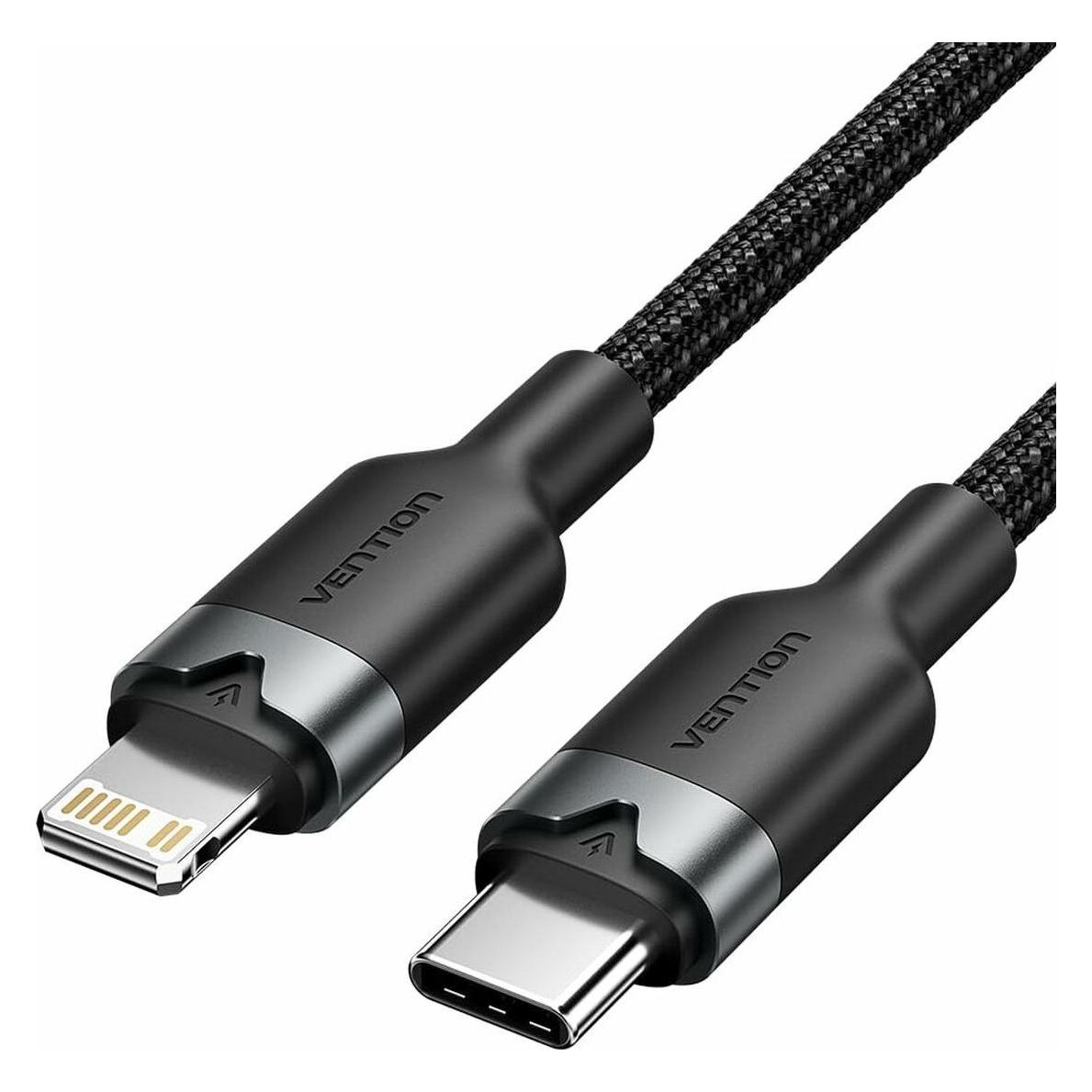 Vention USB-C auf Lightning Verbindungskabel LALBH 2 m (2 m, USB 2.0, 27 W) (LALBH)