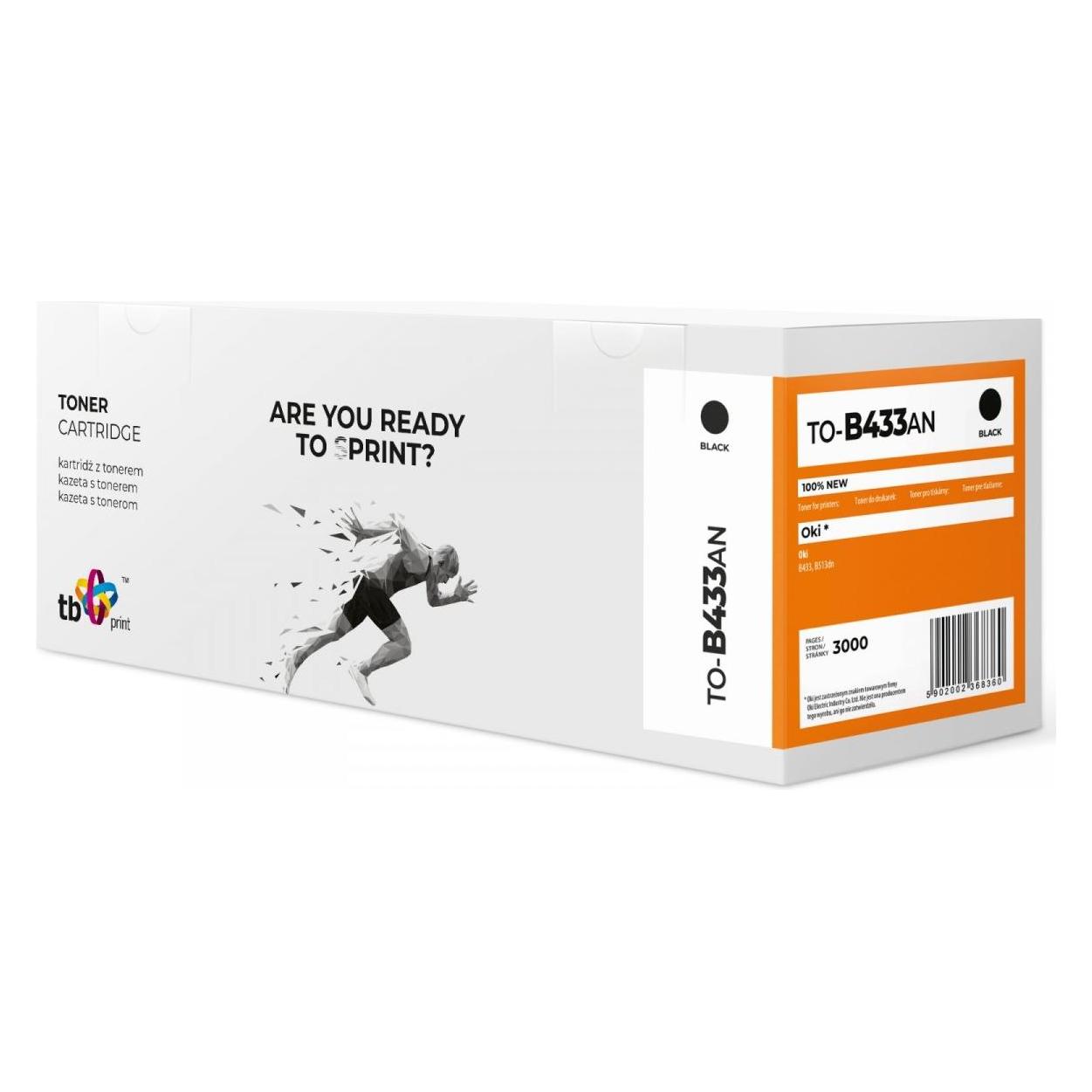 Print TB toner for OKI B433/513 TO-B433AN BK 100% new (BK) (TO-B433AN)