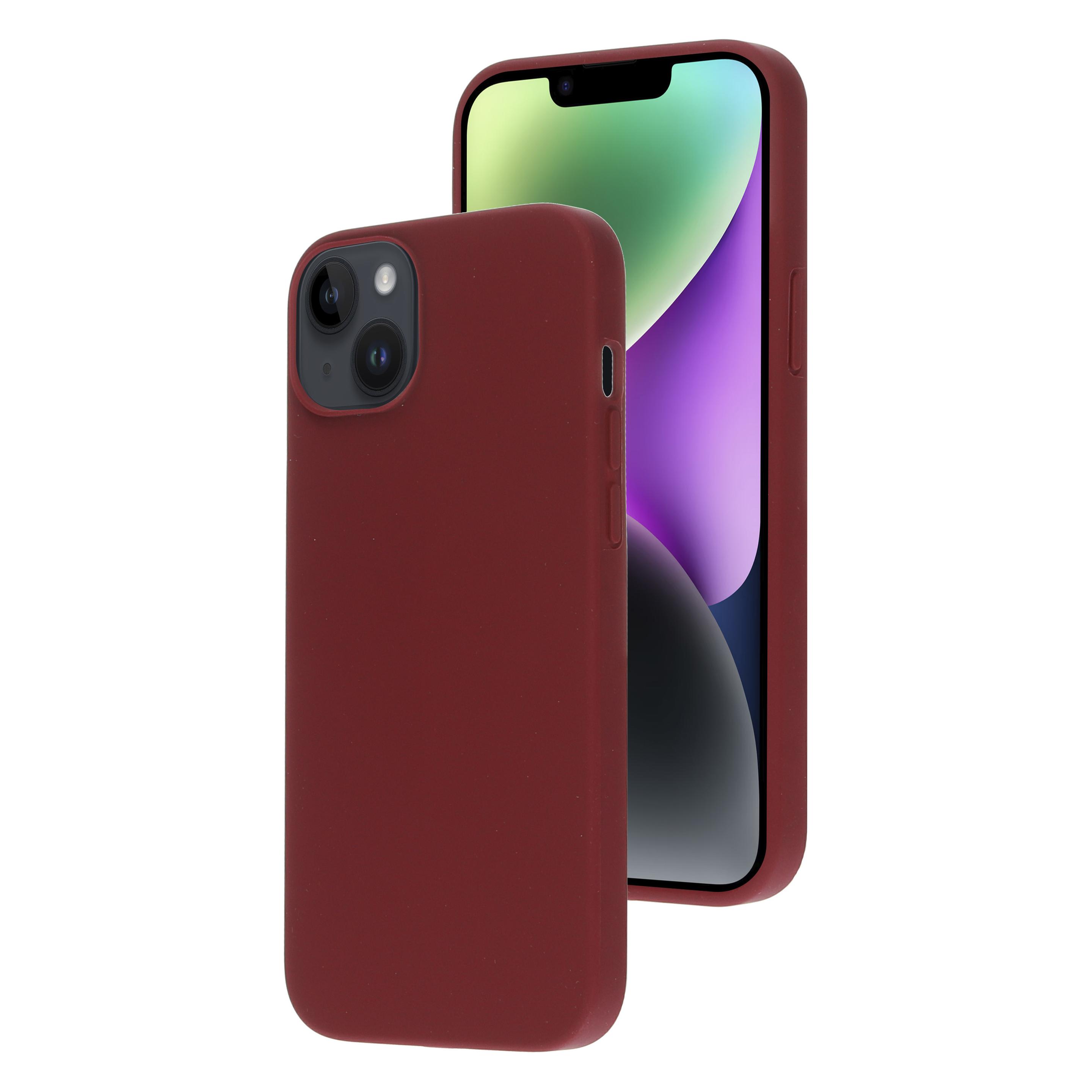 Mobiparts Silicone Cover Apple iPhone 14 Plus Plum Red (Apple iPhone 14 Plus) (MP-123216)