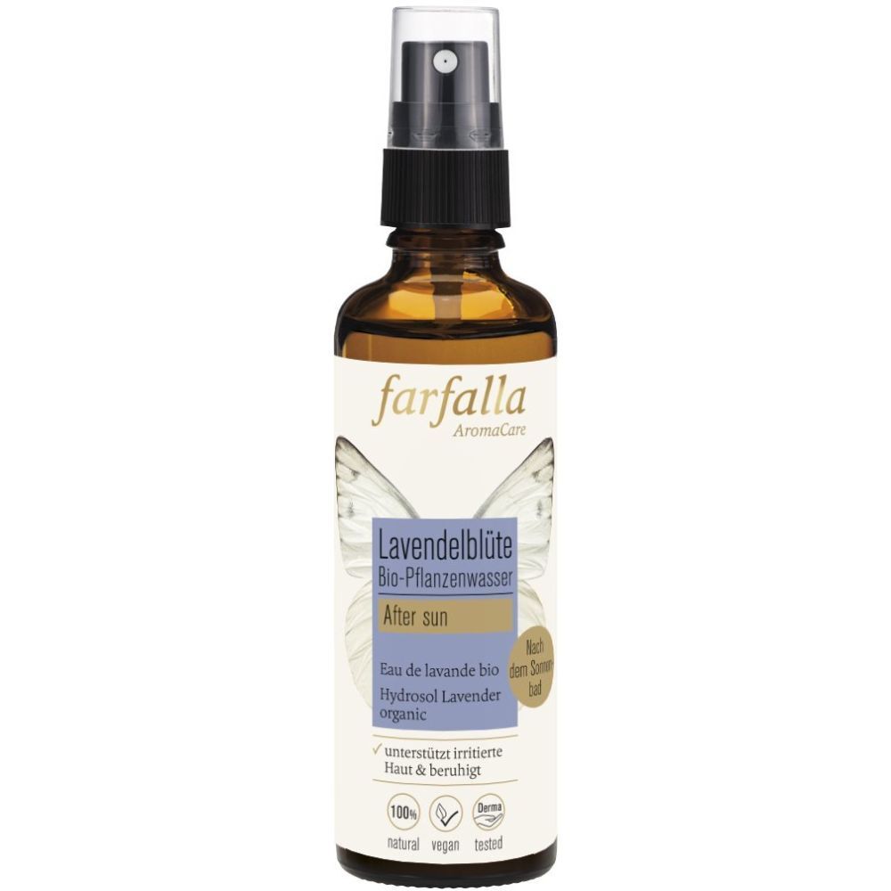 Farfalla Bio-Pflanzenwasser Lavendelblü Spr 75 ml Gesichtswasser