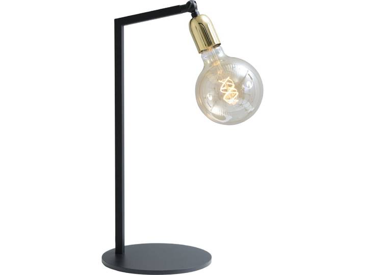 Zwarte tafellamp Tube met gouden fitting Masterlight - 935145