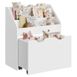 Kinderregal in Weiß, MDF ca. 62,5x70x29,5 cm