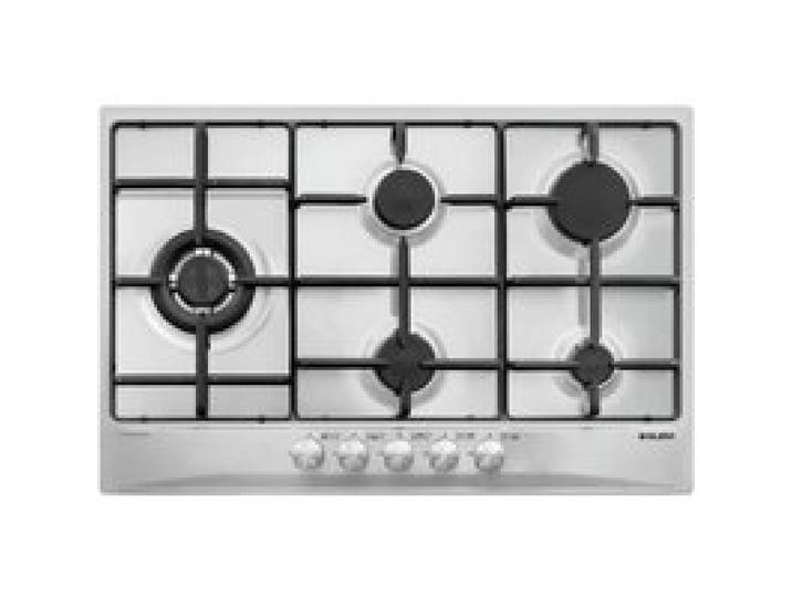 Cuisinière à gaz Glem GT85TIX - Acier inoxydable - 5 brûleurs - Chaleur tournante