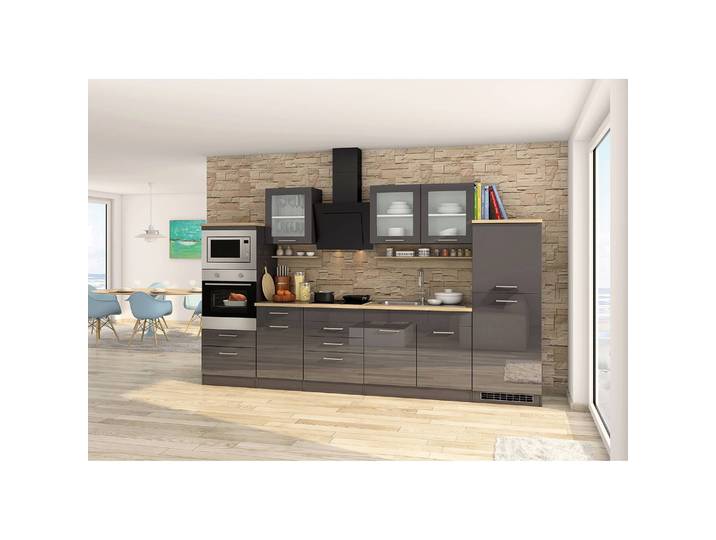 Unterschrank Mailand I 50cm Grau/Graphit
