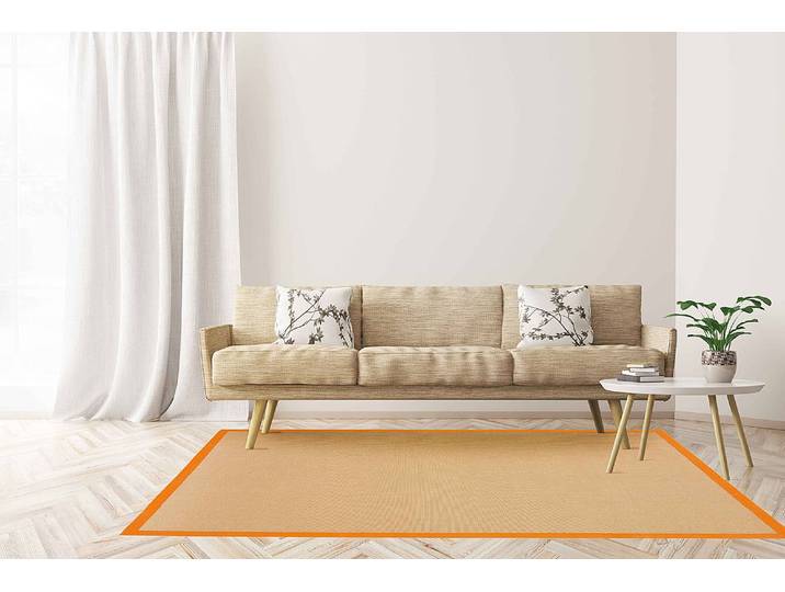Tapis en jute Bafor Orange/Orange 200 x 290cm 100 % jute
