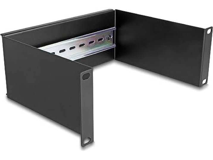 DeLOCK 10″ DIN rail Panel 2U black