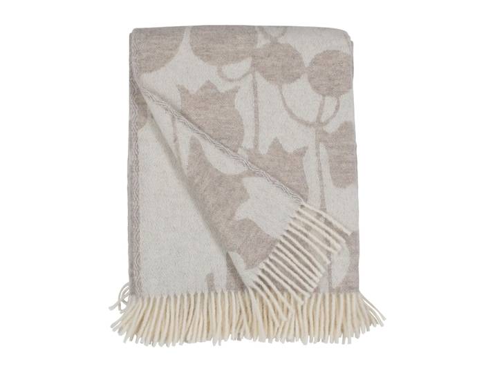 Almedahls Plaid Skogen 130x170 cm Beige-blanc cassé