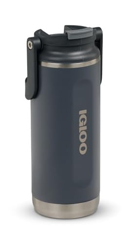 IGLOO Flip ‘n’ Sip Drinkfles - Zwart - 475 ml