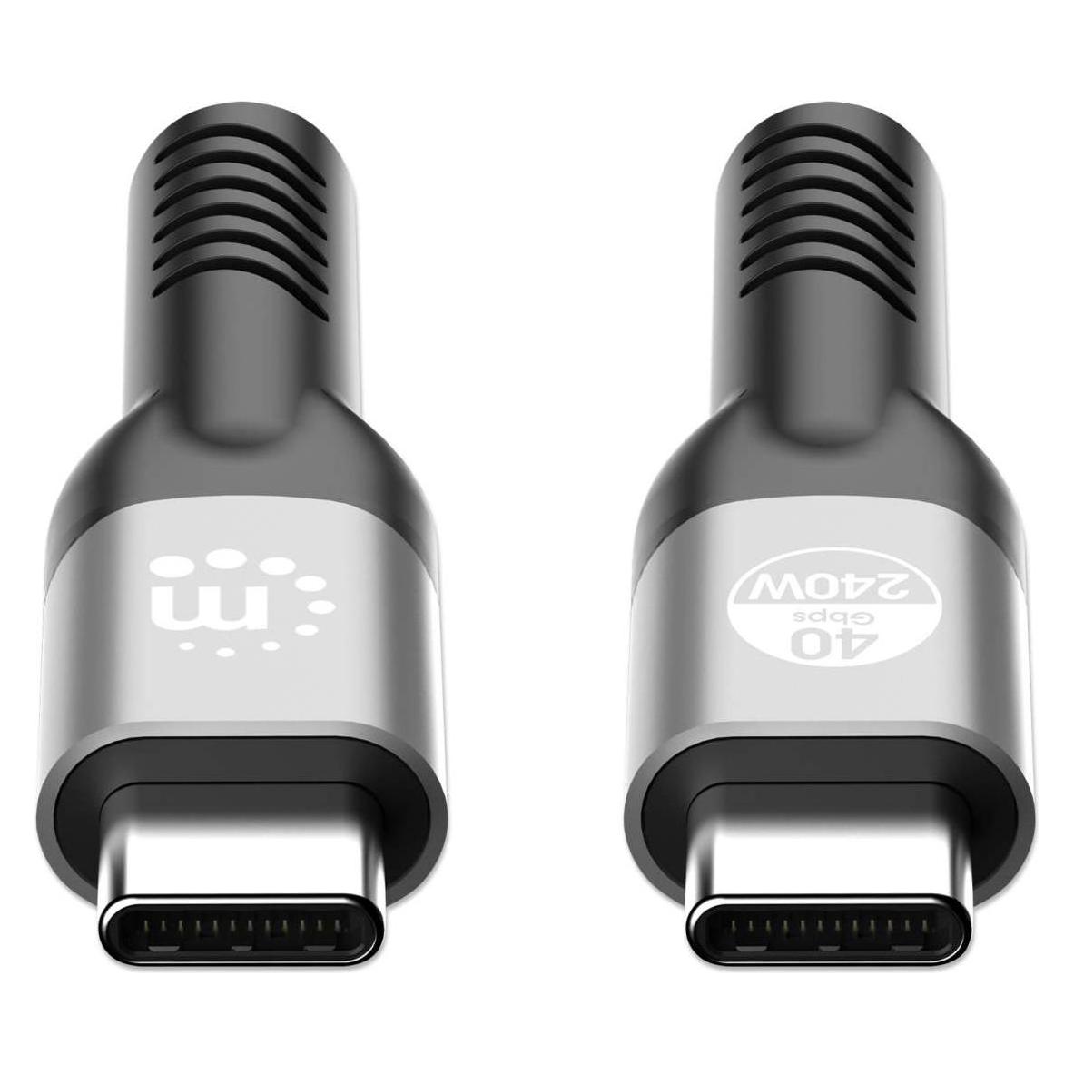Manhattan USB C - USB C (2 m, USB 4, 240 W) (356381)