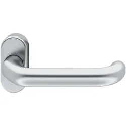 FSB, Türgriff + Türgarnitur, Rahmentürdrücker 06 1146 Hochhaltefeder B ovale Rosette Edelstahl matt (Türgriff)