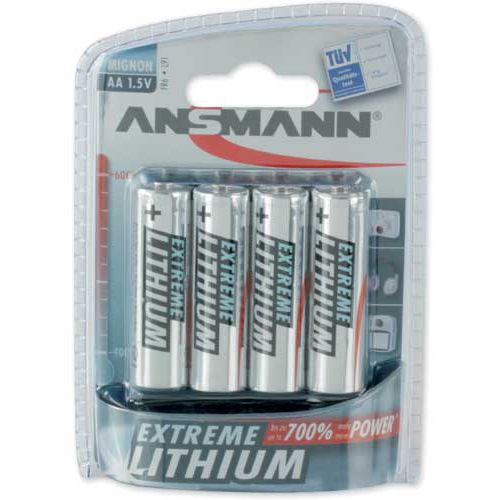 ANSMANN Extreme Lithium FR6 Lithium AA Mignon Batterie 1.5 V 4er Pack