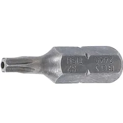 BGS Bit Antrieb Außensechskant 6,3 mm (1/4") T-Profil (für Torx) mit Bohrung T15 - 2440