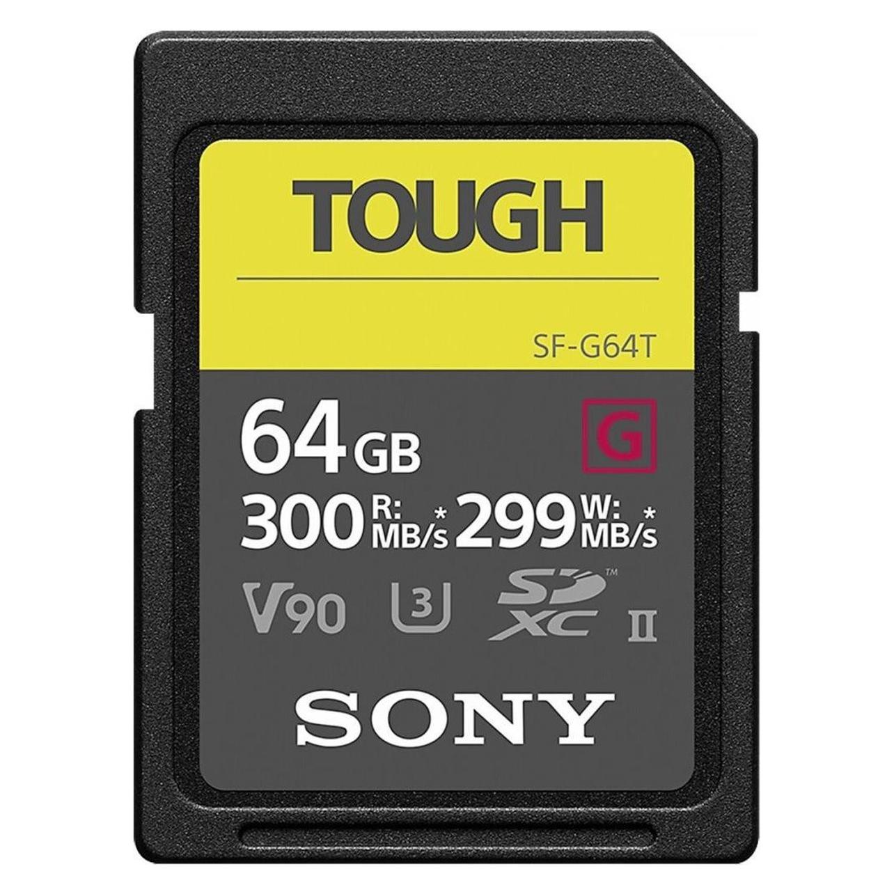 Sony SF-G Tough SDXC UHS-II (64 GB, SDXC, U3, UHS-II) (SF64TG)