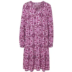 Tchibo - Bedrucktes Webkleid - Damen - Gr. 38 - weiß/print