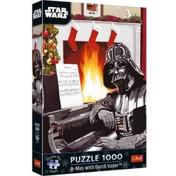 Trefl Premium Plus: Star Wars Weihnachts-Puzzle mit Darth Vader – 1000 Teile