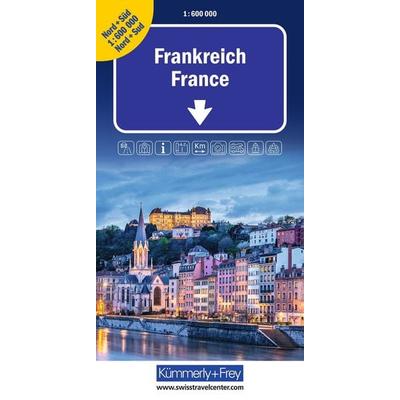 Kümmerly+Frey Strassenkarte Frankreich Nord+Süd 1:600.000, Sonstige von , Kümmerly+Frey, 978-3-259-30020-6