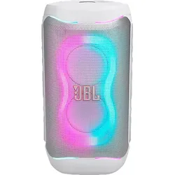 JBL PartyBox 130 Tragbarer Partylautsprecher (2× 5.25-Zoll Woofer (Bass/Mitten), 2× 25-mm Tweeter (Höhen), Weiß