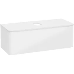 VitrA New Integra Round Waschtischunterschrank für Aufsatzwaschtisch mit 1 Weiß Hochglanz,70059 70059