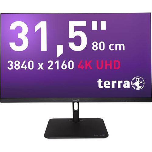 31.5" (80,01cm) Terra 3295W PV schwarz 3840x2160 1x DisplayPort 1.2 / 1xDisplayPort Out