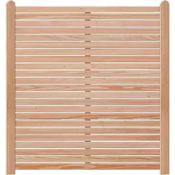 Endorphin, Gartenzaun, Rhombus-Sichtschutzzaun Lärche 6x Elemente (180x180cm) & 7x Holz-Pfosten (9x9x190cm)