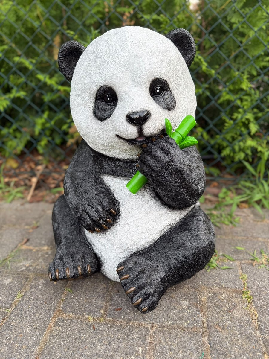 Goodyz Jungle Dieren Panda Knuffel met Bamboe - Groot - Hoogte: 50 cm