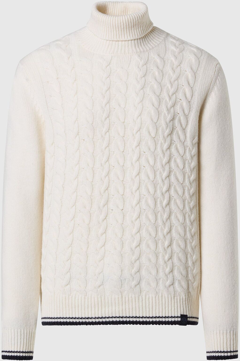 North Sails Pullover mit Zopfstrick vorne Marshmallow M