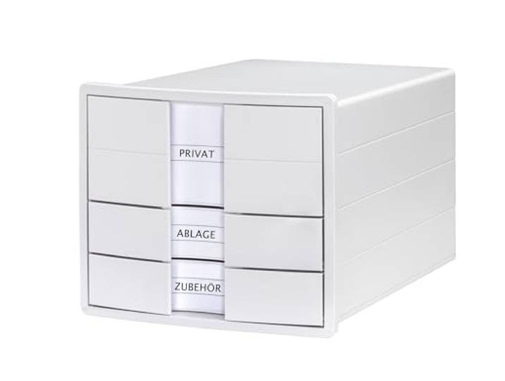 HAN 1x ladebox IMPULS 2.0 wit A4/C4 3 Laden Etiketteerplaat