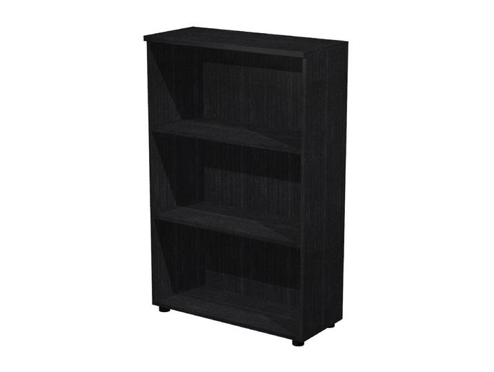 Bibliothèque mi-hauteur Pronto - L.80 x H.120 cm - Sans porte - Noir