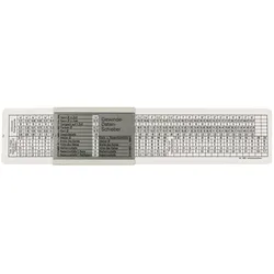 Tecwerk, Messlehre, DIN-Gewindeschieber passend zu M/MF/BSW/G Kunststoff