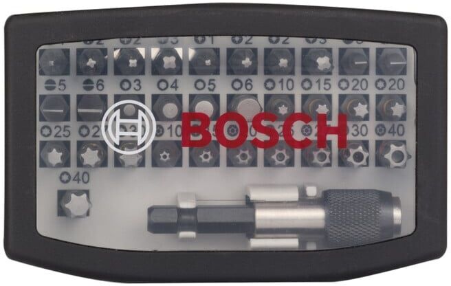 Jeu d'embouts de vissage extra-rigides Professional BOSCH, 32 pièces (2607017564)