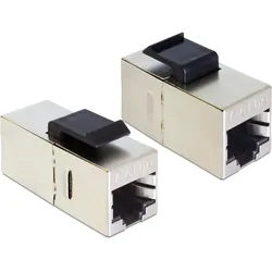 Delock Keystone Module RJ45 jack > RJ45 jack Cat.5e compact (Keystone Modul), Zubehör Netzwerk
